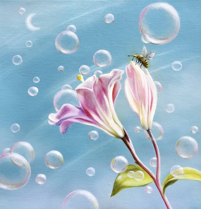 조로사 작가의 Pink lily(핑크릴리) 24 x 24cm Lenticular 2026.jpg