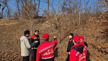 양주시 백석읍, 봄철 산불감시·도로 정비 현업근로자 안전점검 실시