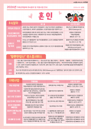의정부시, "가족관계 신고 후 놓치지 마세요"… 후속 절차 통합 안내문 발간