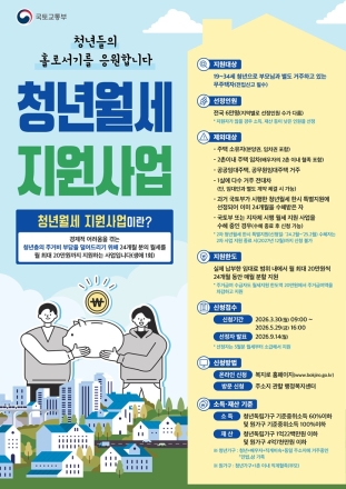 의정부시, 청년 월세 지원 ‘계속사업’ 전환… 연 최대 240만 원 주거비 보조