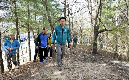 의정부 장암동 수락 리버시티 앞 ‘도심 숲’ 숨결 불어넣는다... 오솔길 조성 박차