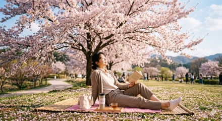 봄바람에 흩날리는 분홍빛 선율, 포천천 벚꽃길을 걷다