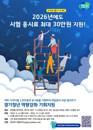 청년 취업 준비 부담 덜어준다... 자격시험 응시료 최대 30만 원 지원