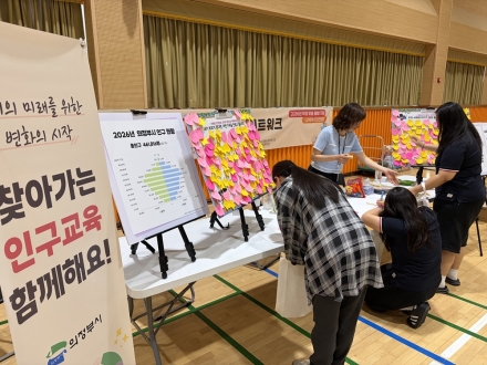 의정부시, ‘학교로 찾아가는 인구인식 개선 캠페인’… 미래 가치 공유