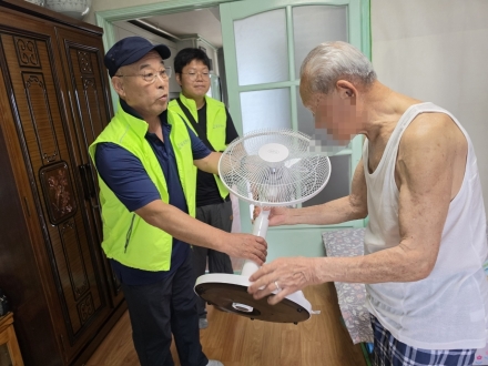 동두천시 생연1동, 취약계층 선풍기 기탁… 에너지 안전망 확충