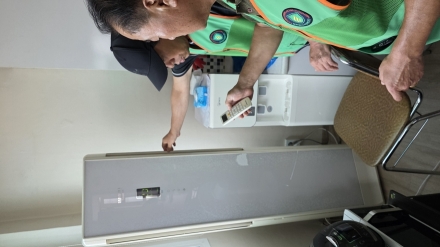 동두천 보산동 지역자율방재단, 무더위쉼터 안전 점검 실시