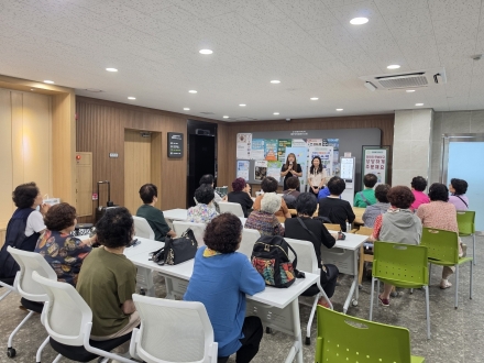 동두천시 송내동, 교육용 키오스크 체험 교육 실시… 디지털 격차 해소